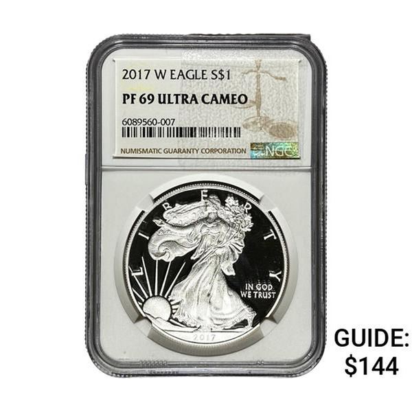 2017-W Silver Eagle NGC PF69 Ultra Cameo