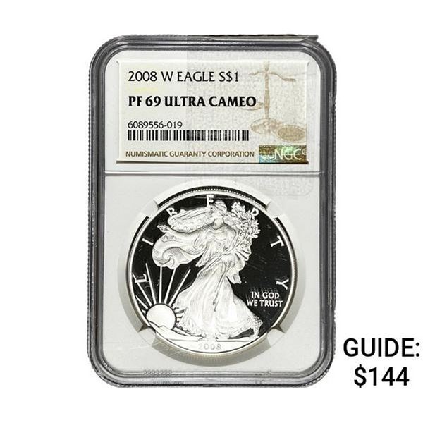 2008-W Silver Eagle NGC PF69 Ultra Cameo