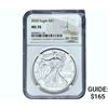 Image 1 : 2020 Silver Eagle NGC MS70