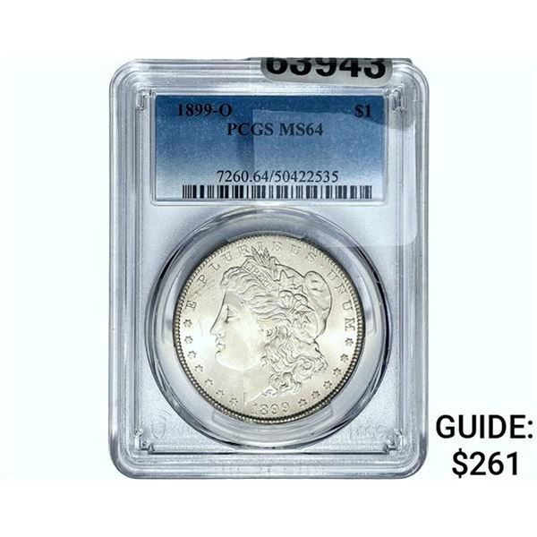 1899-O Morgan Silver Dollar PCGS MS64