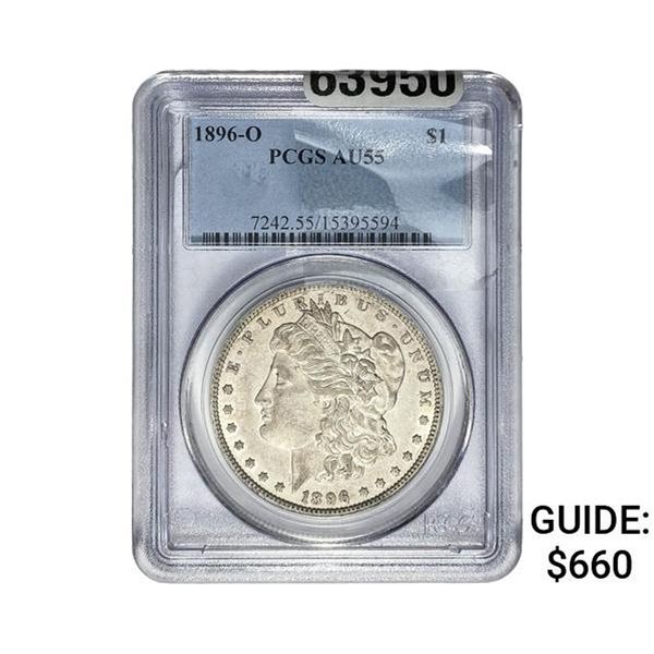 1896-O Morgan Silver Dollar PCGS AU55