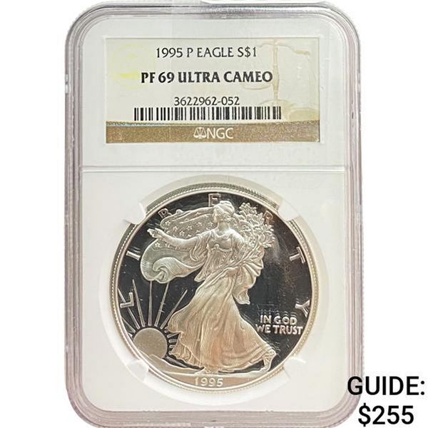 1995-P Silver Eagle NGC PF69 Ultra Cameo