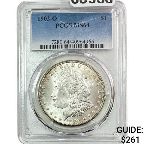 1902-O Morgan Silver Dollar PCGS MS64