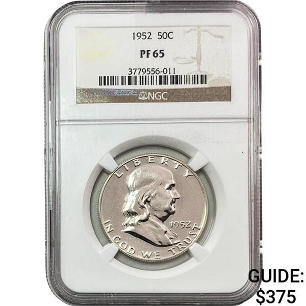 1952 Franklin Half Dollar NGC PF65