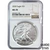 Image 1 : 2020 Silver Eagle NGC MS70