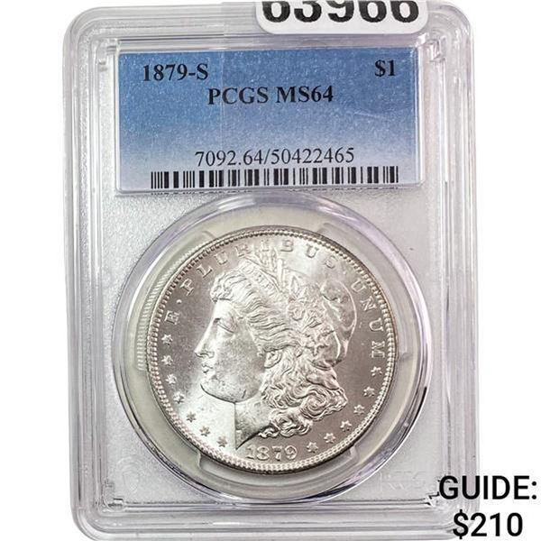 1879-S Morgan Silver Dollar PCGS MS64