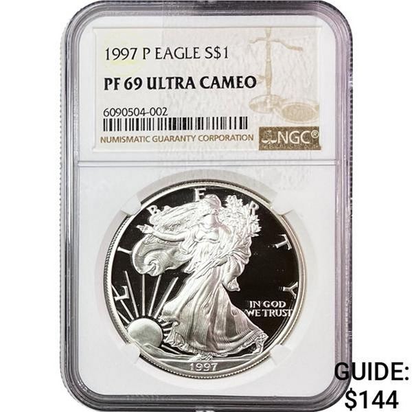 1997-P Silver Eagle NGC PF69 Ultra Cameo