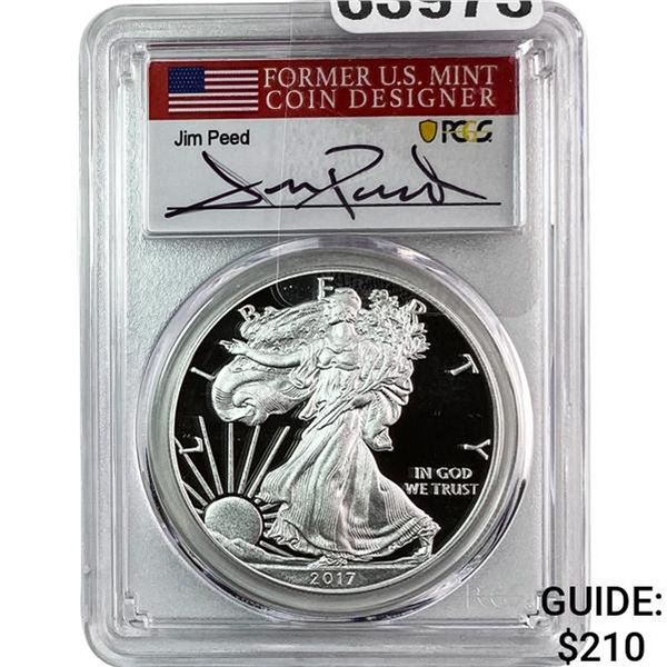 2017-W Silver Eagle PCGS PR70 Jim Peed DCAM