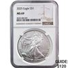 Image 1 : 2025 Silver Eagle NGC MS69