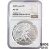 Image 1 : 2020 Silver Eagle NGC MS70