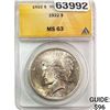 Image 1 : 1922 Silver Peace Dollar ANACS MS63