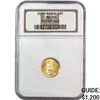 Image 1 : 2000  NGC MS70 .10 OZ Gold $5 Half Eagle