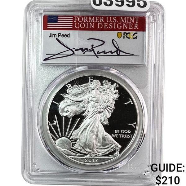 2017-W Silver Eagle PCGS PR70 Jim Peed DCAM
