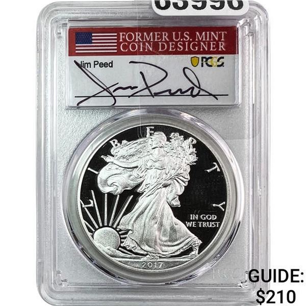 2017-W Silver Eagle PCGS PR70 Jim Peed DCAM