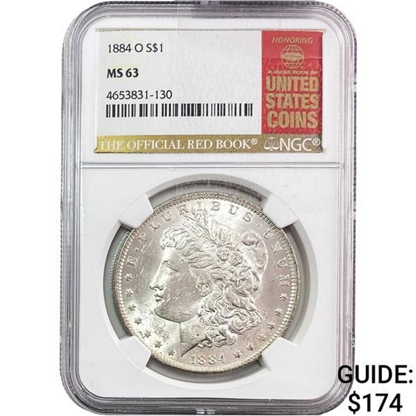 1884-O Morgan Silver Dollar NGC MS52