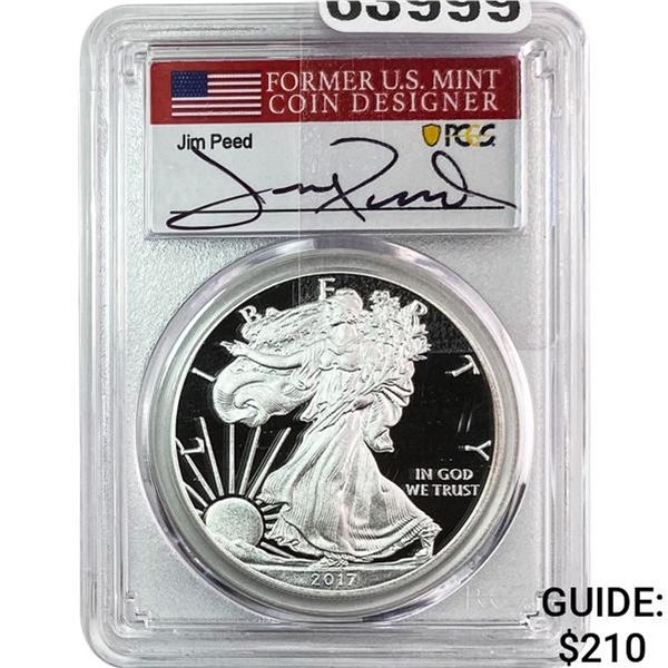 2017-W Silver Eagle PCGS PR70 Jim Peed DCAM