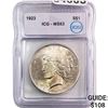 Image 1 : 1923 Silver Peace Dollar ICG MS63
