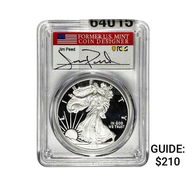 2017-W Silver Eagle PCGS PR70 Jim Peed DCAM