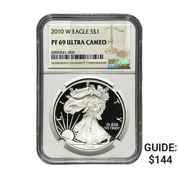 2010-W Silver Eagle NGC PF69 Ultra Cameo