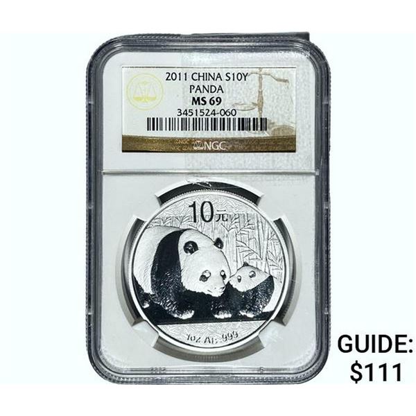 2011  NGC MS69 China 10 Y