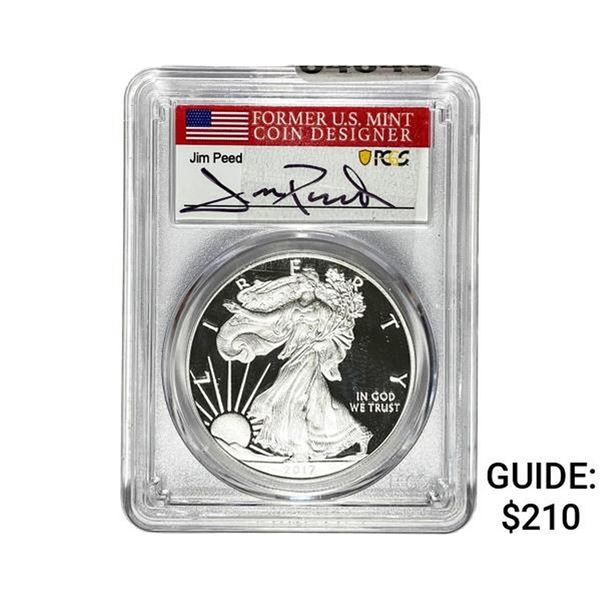 2017-W Silver Eagle PCGS PR70 Jim Peed DCAM