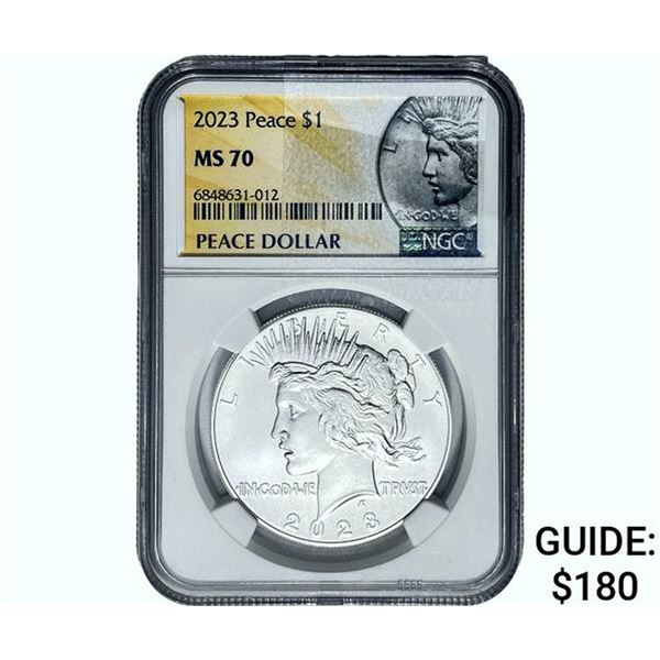 2023 Silver Peace Dollar NGC MS70