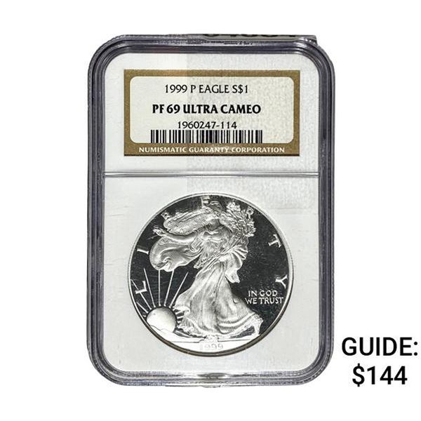 1999-P Silver Eagle NGC PF69 Ultra Cameo