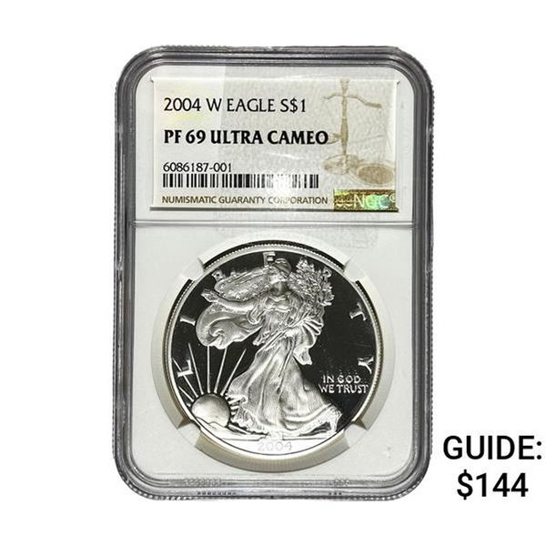 2004-W Silver Eagle NGC PF69 Ultra Cameo