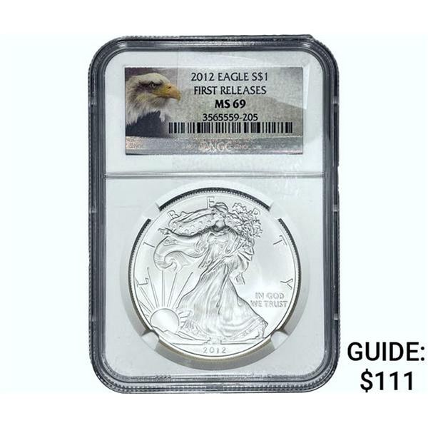 2012 Silver Eagle NGC MS69 First Releases