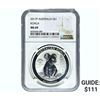 Image 1 : 2017-P  NGC MS69 Aust. 1 OZ.  Silver Dollar-Koala