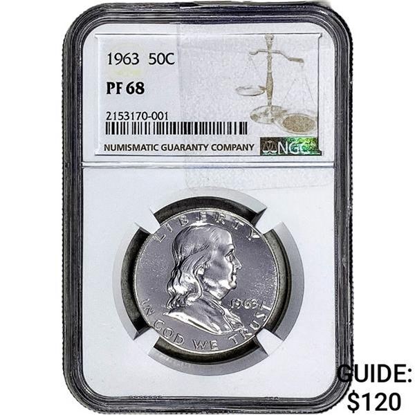 1963 Franklin Half Dollar NGC PF68