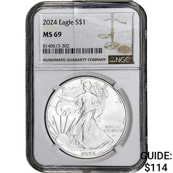 2024 Silver Eagle NGC MS69