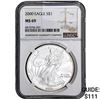 Image 1 : 2000 Silver Eagle NGC MS69