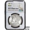 Image 1 : 1887 Morgan Silver Dollar NGC MS63