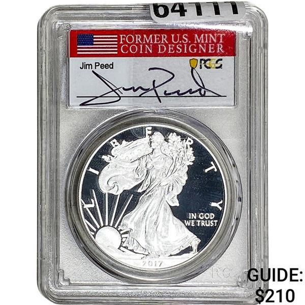 2017-W Silver Eagle PCGS PR70 Jim Peed DCAM