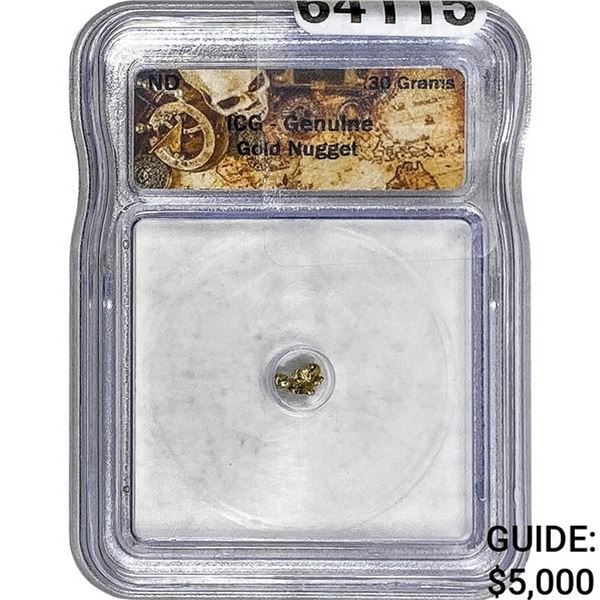 ICG Genuine 30 G Gold Nugget