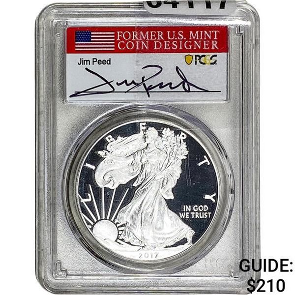 2107-W Silver Eagle PCGS PR70 Jim Peed DCAM