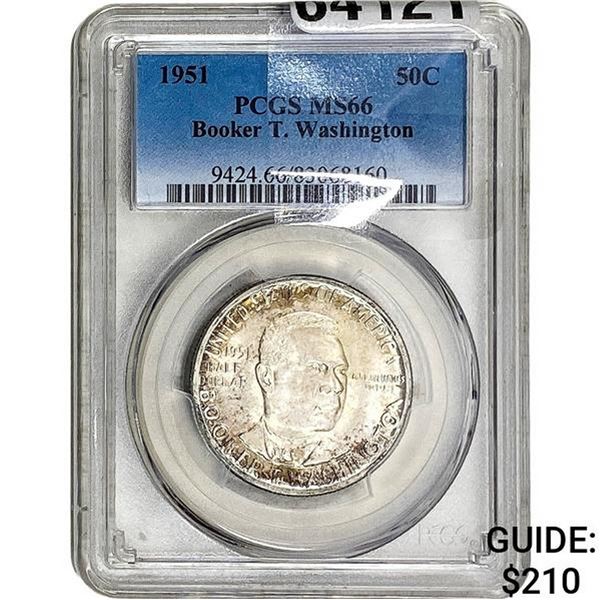 1951 Morgan Silver Half Dollar PCGS MS66
