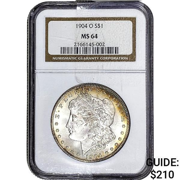 1904-O Morgan Silver Dollar NGC MS64