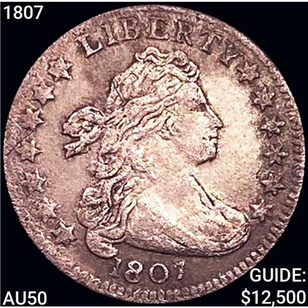 1807 Draped Bust Dime CLOSELY UNCIRCULATED