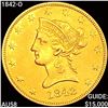 1842-O $10 Gold Eagle CHOICE AU