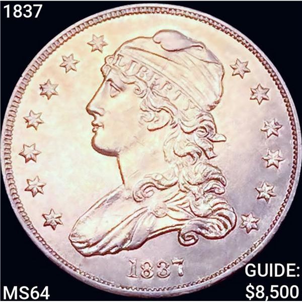 1837 Capped Bust Quarter CHOICE BU