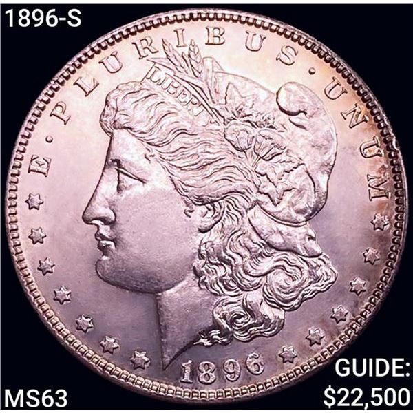1896-S Morgan Silver Dollar CHOICE BU