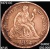 Image 1 : 1872-CC Seated Liberty Dime NEARLY UNCIRCULATED