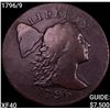 Image 1 : 1796/9 Draped Bust Large Cent NEARLY UNCIRCULATED