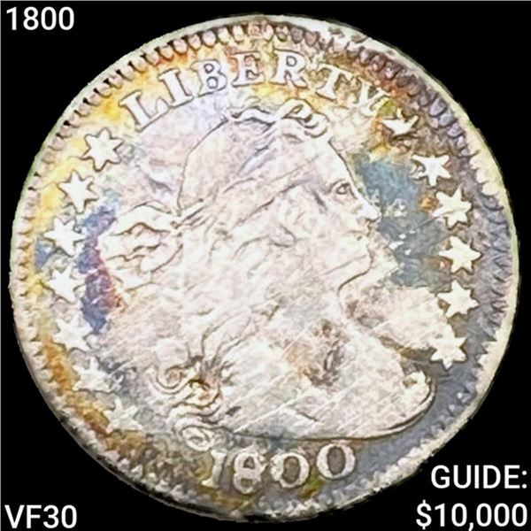 1800 Draped Bust Half Dime LIGHTLY CIRCULATED