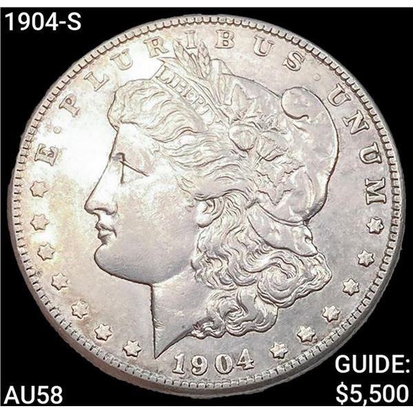 1904-S Morgan Silver Dollar CHOICE AU