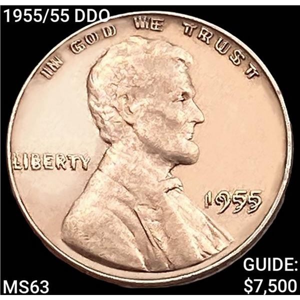 1955/55 DDO Wheat Cent CHOICE BU