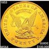 Image 1 : 1853 900 Thous $20 Gold Assay CHOICE BU