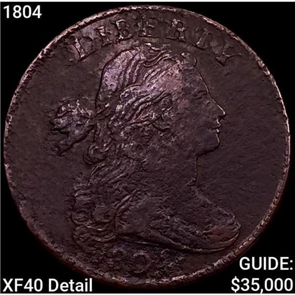 1804 Draped Bust Large Cent NEARLY UNCIRCULATED